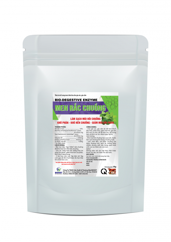 BIO-DEGESTIVE EZYME MEN RẮC CHUỒNG
